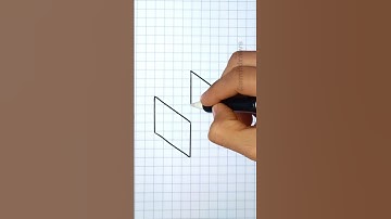 How to draw a simple 3D Cube | #drawing #shorts #satisfyingart #art