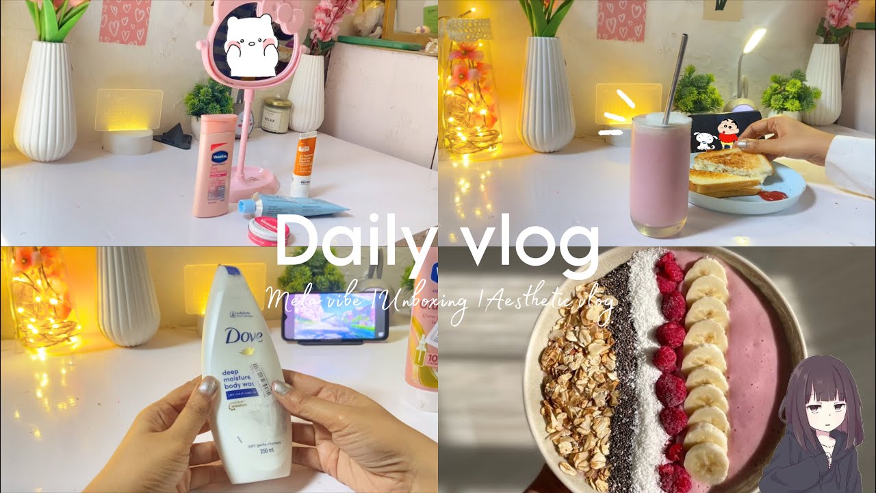 A day in my life 🌿🌸| Unboxing aesthetic stuff | mela vibe | making sandwiches & smoothie | vlog