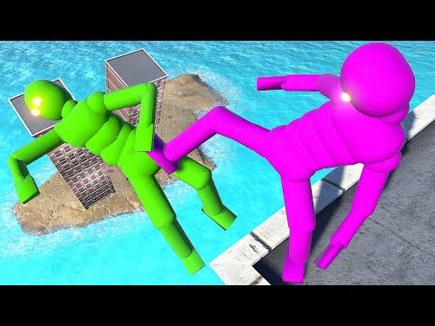 NPC Wars On Rooftops - OVERGROWTH Active Ragdoll Physics & NPC Wars #55