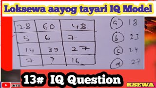 Tayari IQ model Question for Loksewa || How to learn IQ question answer ||