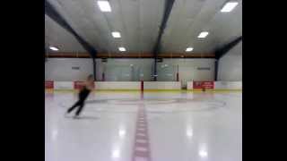 Basic figure skating spins at Raleigh Center Ice Skating Rink