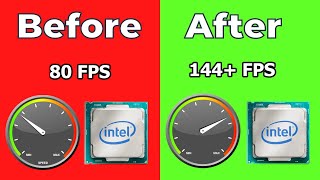 💯 HOW TO OPTIMIZE YOUR INTEL CPU FOR GAMING ✅