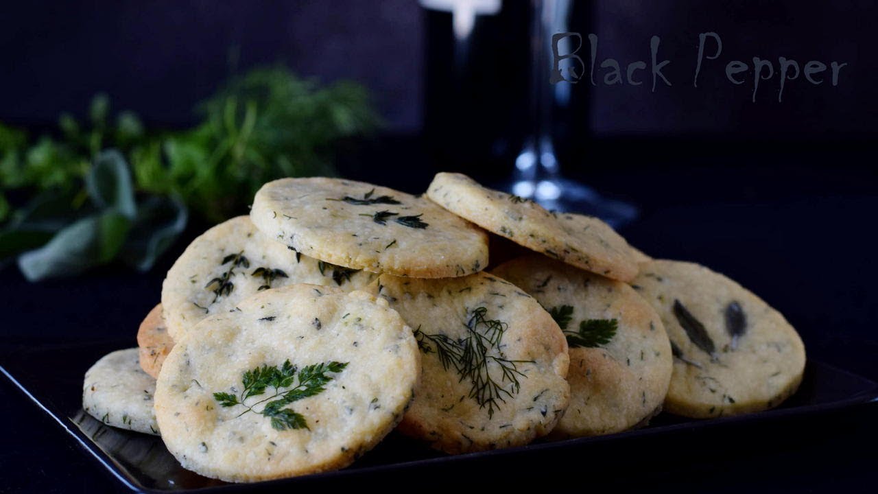 Cheese Cookies with Herbs | Black Pepper Chef