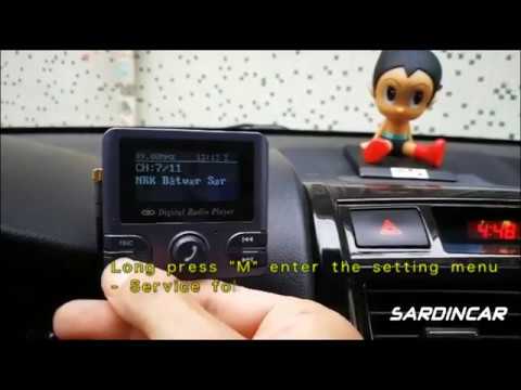 In-car DAB/DAB+ Receiver MP3 Player With Bluetooth FM Transmitter AUX SD Card Slot