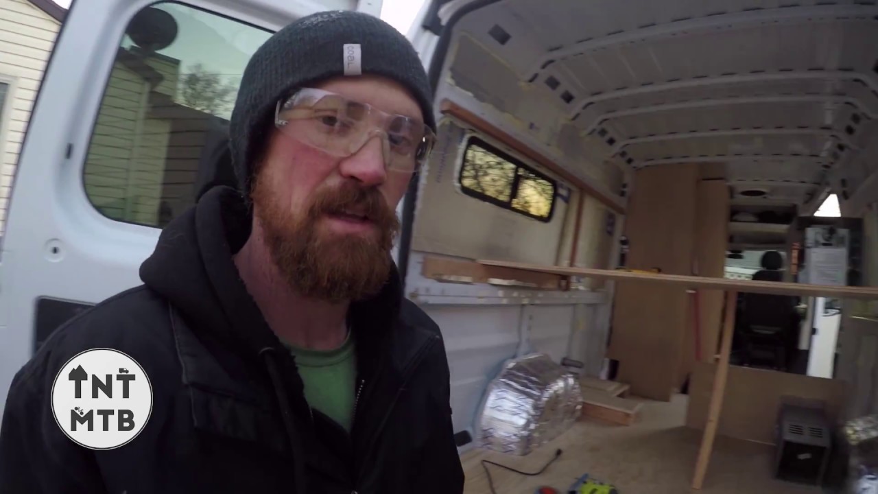 New Van Build video #2 CUTTING HOLES IN THE VAN!!! - YouTube