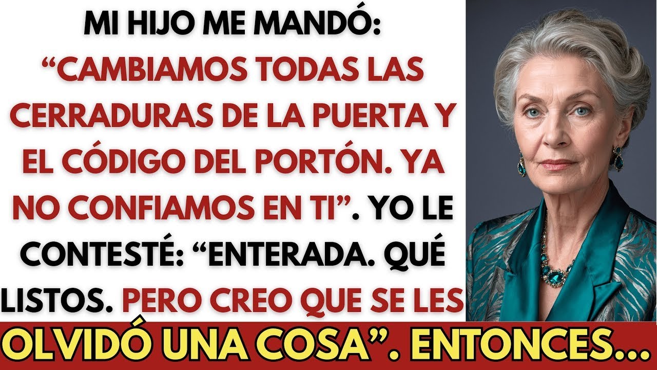 El Mensaje De Mi Hijo： «Cambiamos Todas Las Cerraduras De La Puerta Y También El Código D