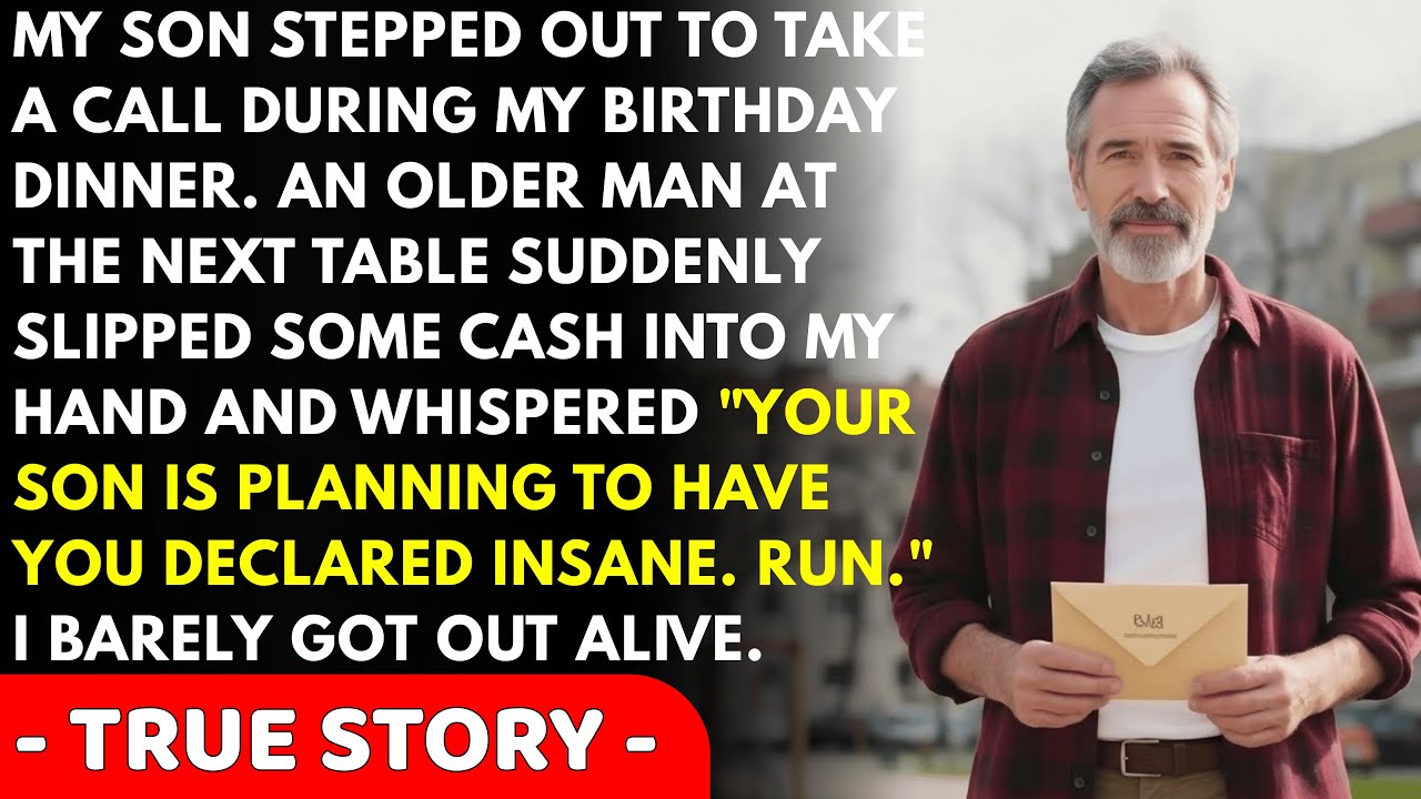 When my son stepped out for a minute, an old man showed up with money and...