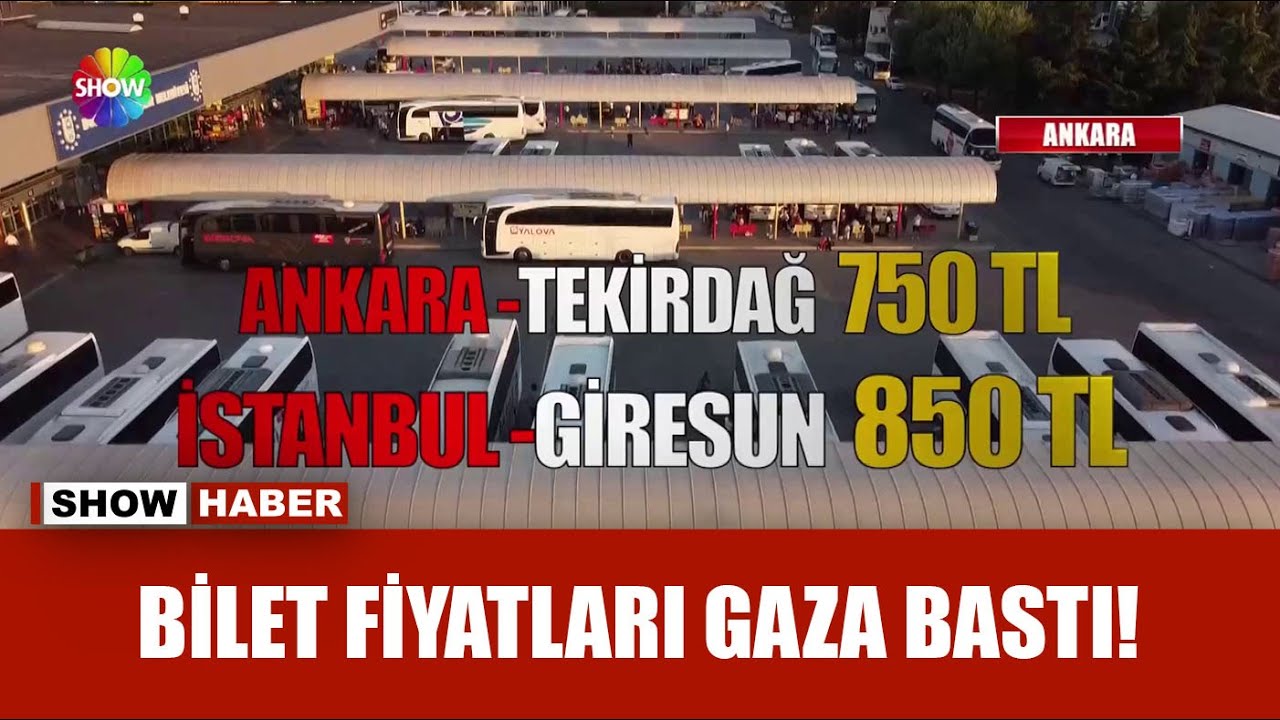Otobüs bileti fiyatları katlandı!