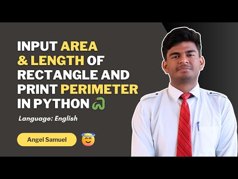Python Program to Calculate Area and Perimeter of a Rectangle | Beginner Tutorial 2025