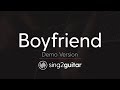 Boyfriend (Acoustic Karaoke Backing Track) Justin Bieber