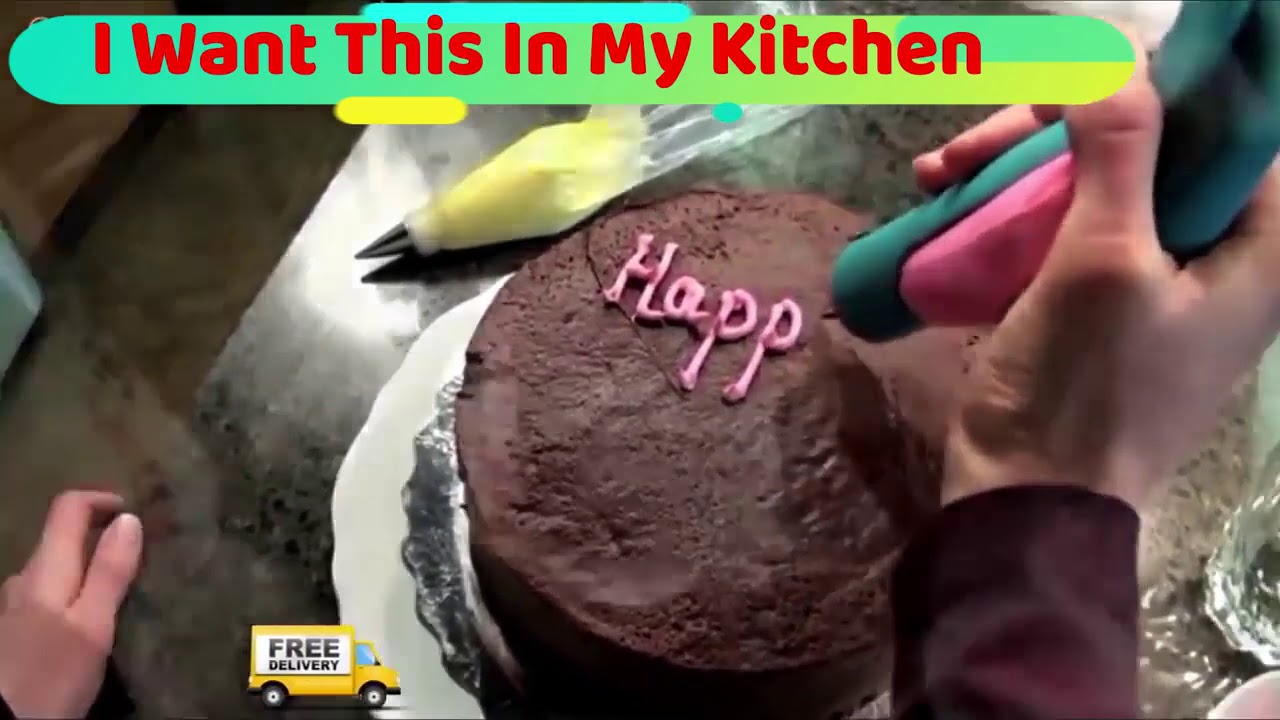 Yakamoz Stylo A Glacage Cake Decoration Set De Stylos Pour Decoration Gateau Glacage Cupcakes Youtube