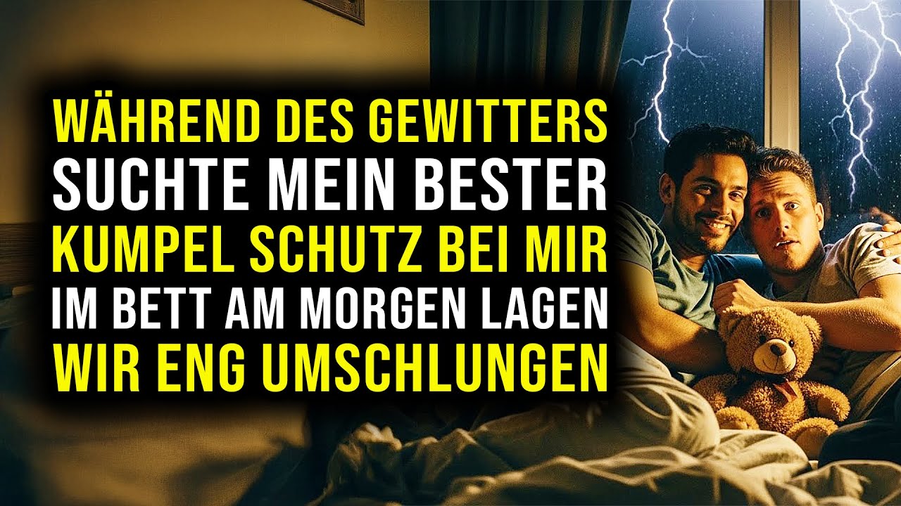 Während des Gewitters suchte mein bester Kumpel Schutz bei mir im Bett – am Morgen lagen wir eng...