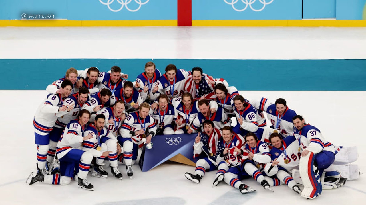 U.S. Men's Hockey Team Get Gold, One Battle After Another Dominates BAFTAs, Mahomes and Kelce Sued