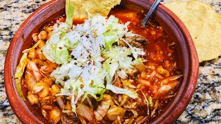 COMO HACER POZOLE ROJO CON PATITAS DE PUERCO / ESTILO JALISCO