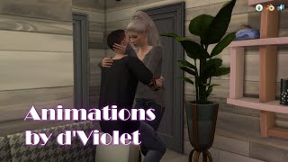 Animation Sims 4 by d'Violet #38 | Поцелуй