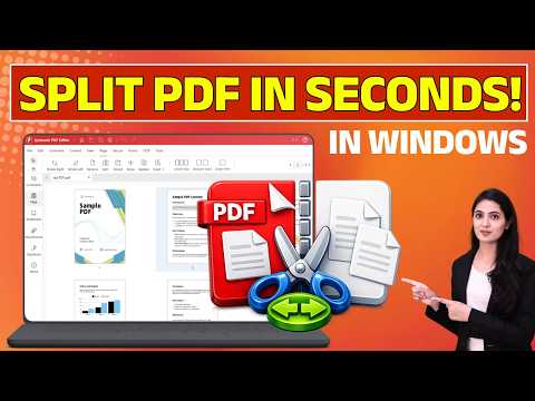 How to Split a PDF into Separate Files Offline | Split PDF Pages into multiple files #splitpdf