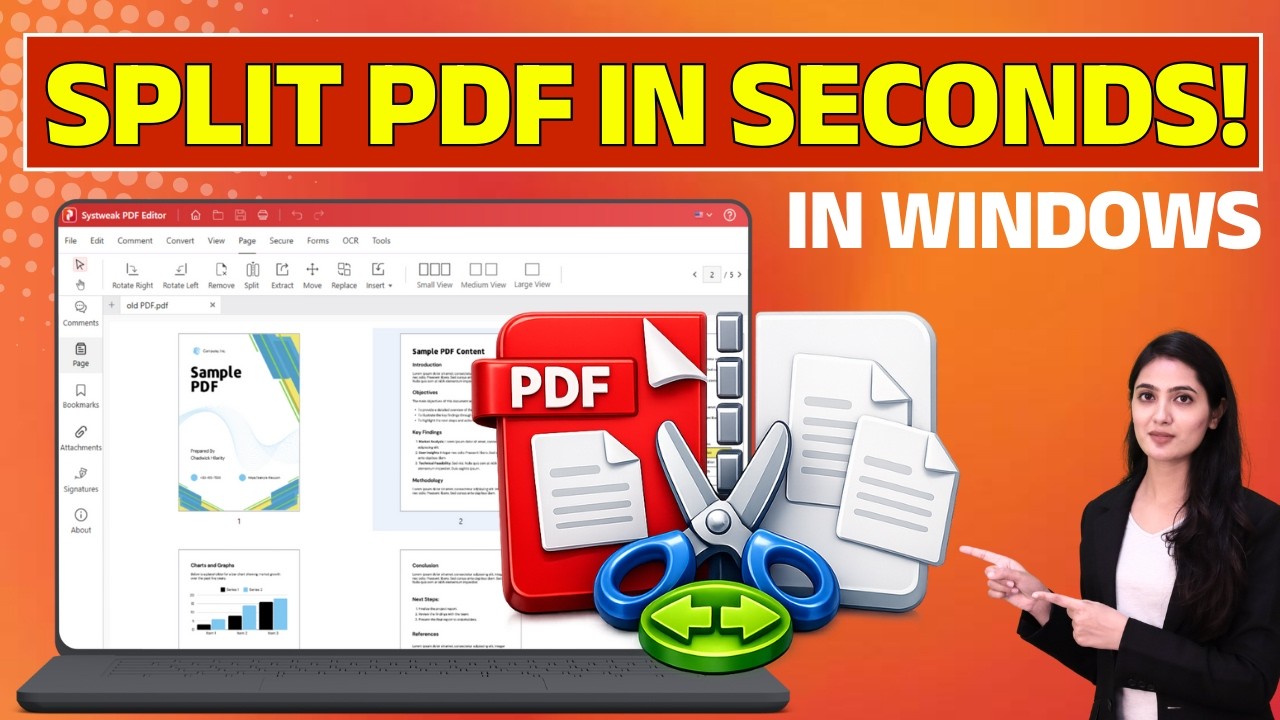 How to Split a PDF into Separate Files Offline | Split PDF Pages into ...
