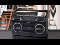 Jensen MCR-500 Portable AM/FM Radio with Cassette Player/Recorder and Built-in Speakers