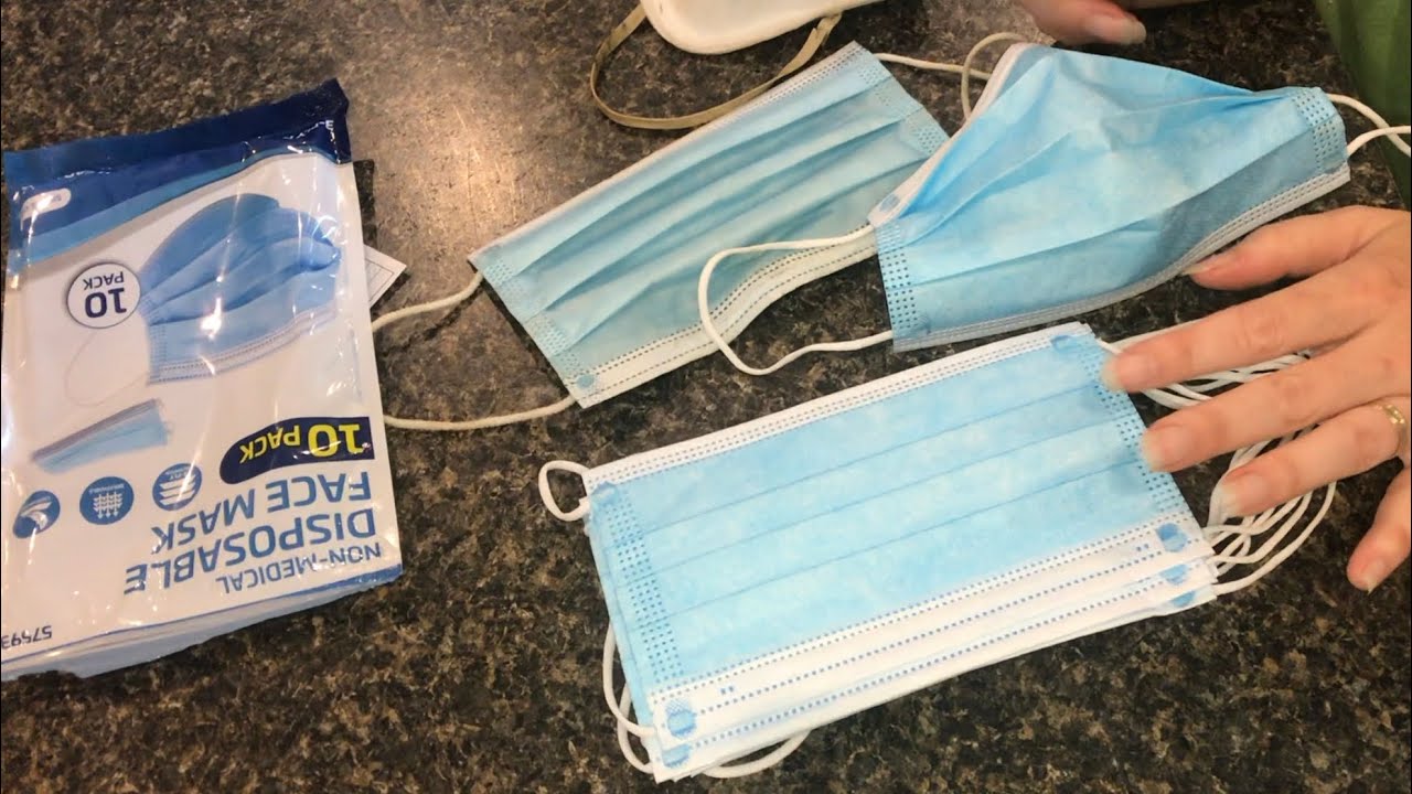 CHECKING OUT the disposable facemasks at harbor freight 50 cents a