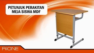 Meja Siswa MDF Petunjuk Perakitan