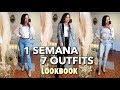 OUTFITS DIARIO (Universidad, Trabajo...) 1 SEMANA 7 OUTFITS OTOÑO | Bstyle