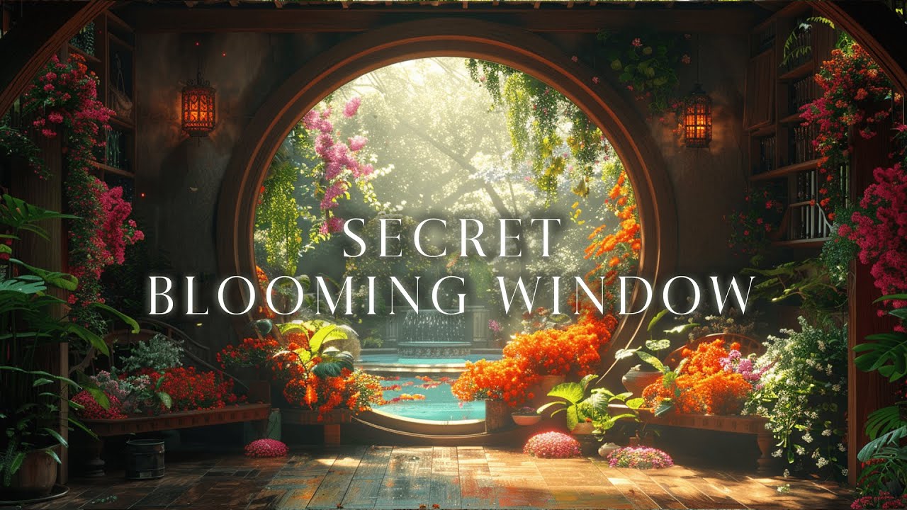 Exotic Plants Magical: Secret Blooming Window | Magical Fantasy Music & Ambience | Relaxing, Study