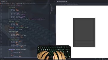 asmr programming - dark light skeleton loading - no talking
