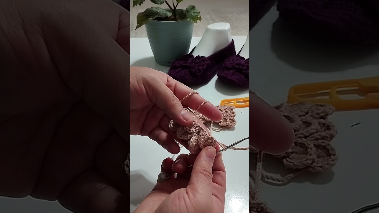 krokodil (crocodil) fiyonk motif yapımı