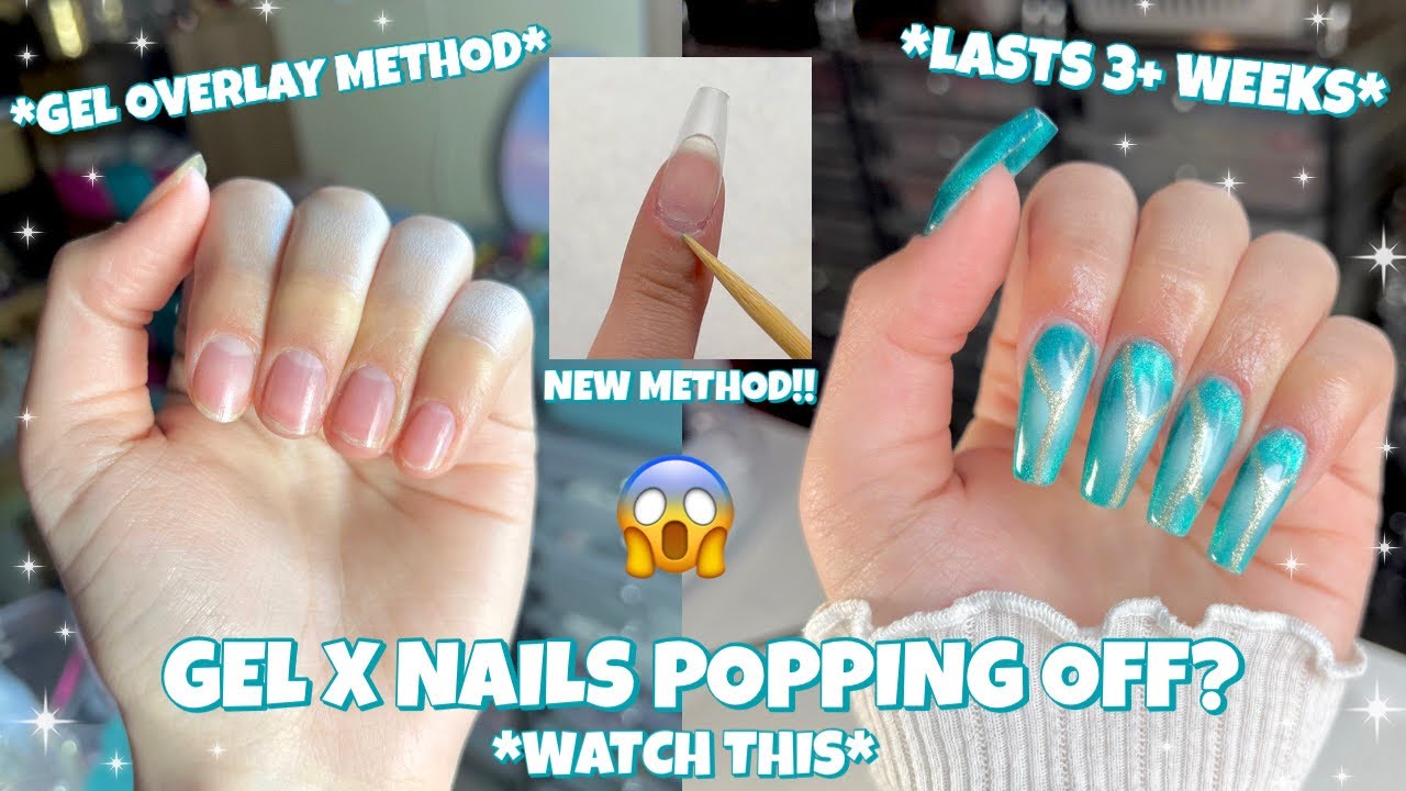 TRYING THE VIRAL TIKTOK GEL X OVERLAY METHOD HACKS TO MAKE YOUR NAILS