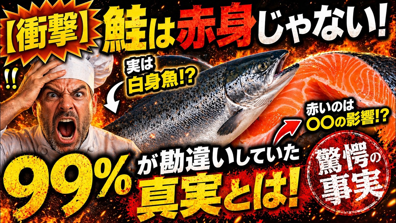 【衝撃】鮭は赤身じゃない! 99%が勘違いしていた真実とは！