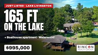 20341 Bay Hill Rd, Huntsville TX · 165 ft on Lake Livingston   Boathouse Apartment · $995,000