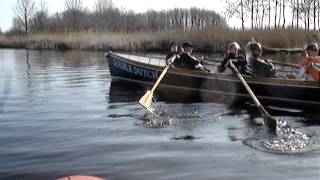 Roeitraining 1 - Dames A selectie - KWV De Kaag - 11 Maart 2012