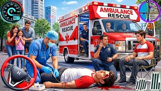 Ambulance City Rescue Simulator 3D Game 911 Us Emergency Ambulance New Version 3D Android Gameplay screenshot 5