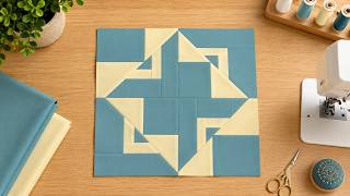Just 2 Colors and 1 Clever Cut Make This Stunning Quilt Block!