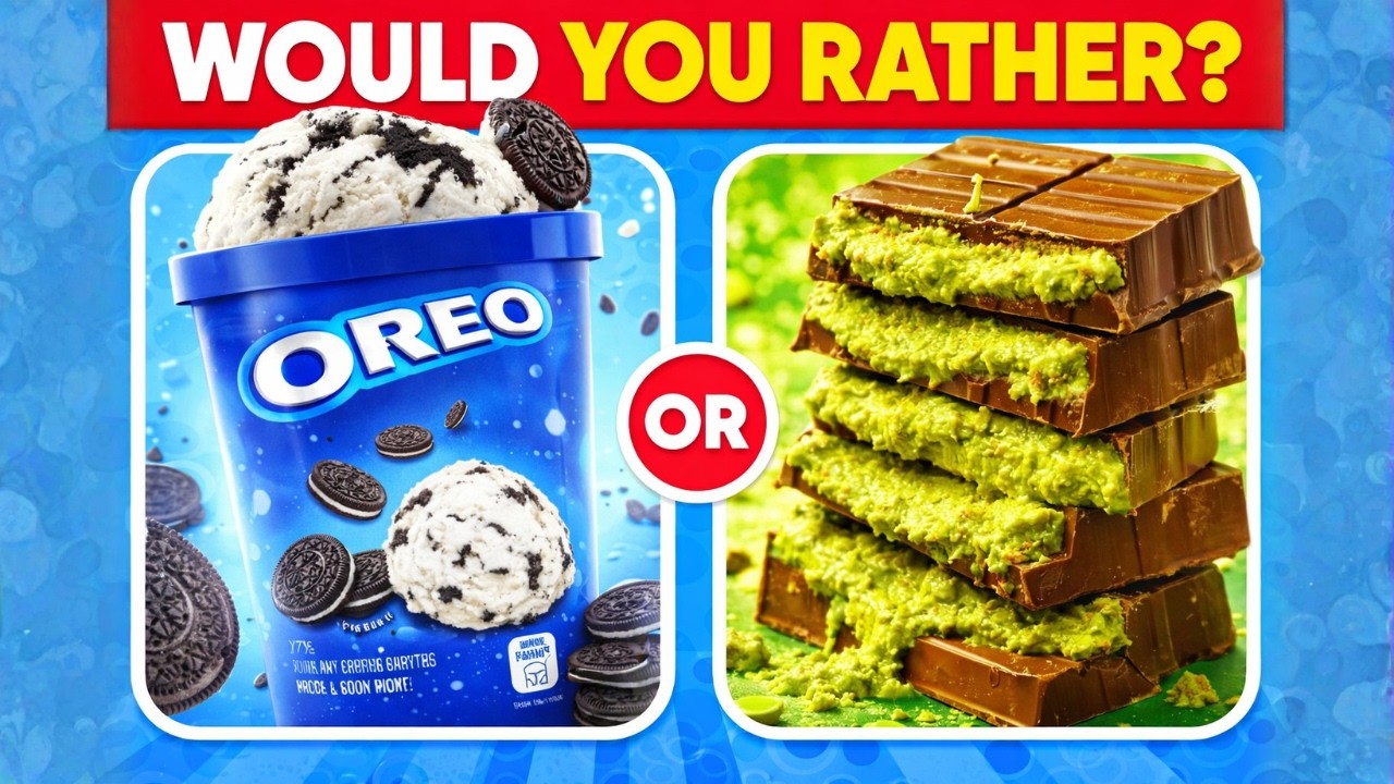 Would You Rather - Junk Food Favorites Edition 🍫🍟🍔 50 Delicious Food Choices Quiz