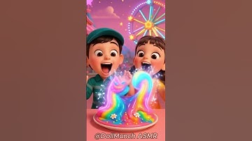 Squid Game AI Spicy Rainbow Lava Slime #squidgame #ai #asmr #shorts