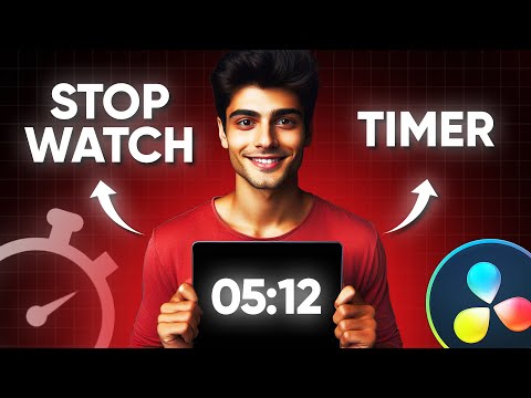 How to Create a Countdown Timer & Stopwatch in DaVinci Resolve - No Fusion Tab or Plugins Needed!