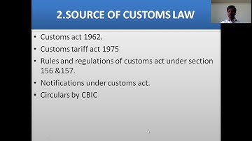 CUSTOMS DUTY PART:1-(INTRODUCTION TO CUSTOMS DUTY)
