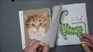 Cat Themed Junk Journal Flip Through