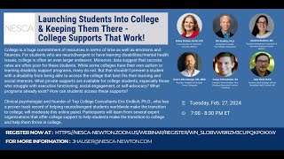 Launching Students Into College And Keeping Them There - College Supports That Work
