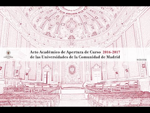 Acto de Apertura del Curso Académico Universidades Públicas 2016-2017