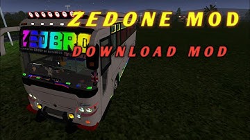 BUSSID NEW ZEDONE MOD RELEASED |DOWNLOAD MOD|FULL LED MODS|NEW BUS MOD|#bussid