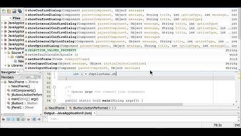 confirm message box in java swing netbeans iDE