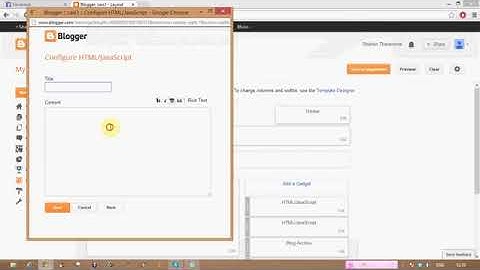 How To Create Moving Text On Blogger