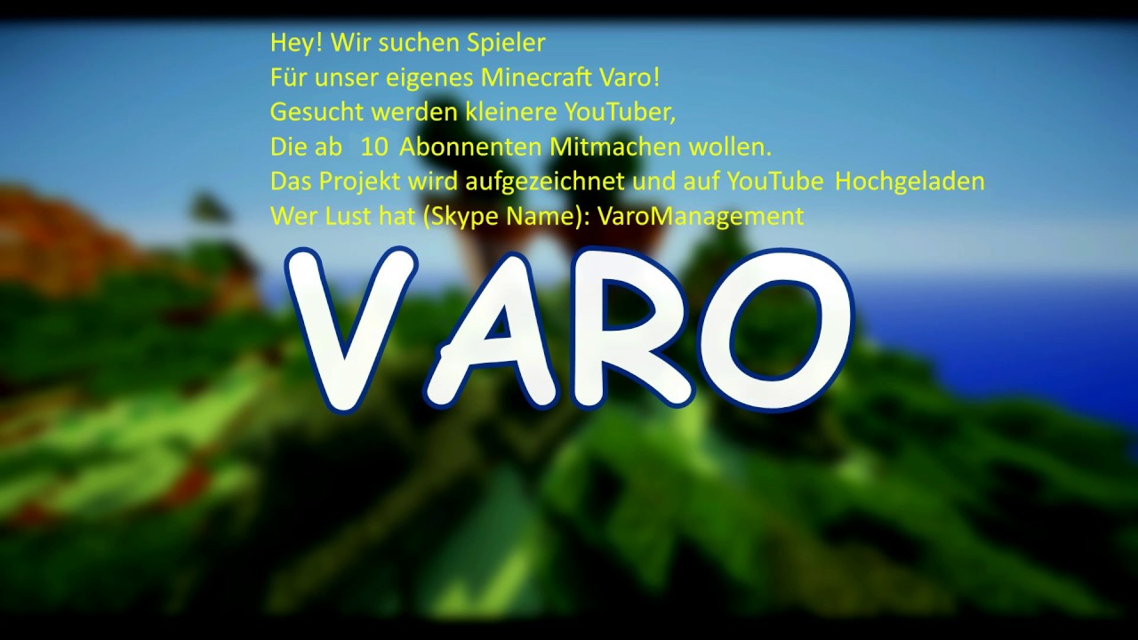 Varo Bewerbung (Bewerbung beendet)