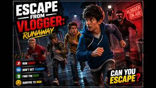 😱  Boys vs Vlogger! ESCAPE FROM VLOGGER: RUNAWAY | Can We Escape?