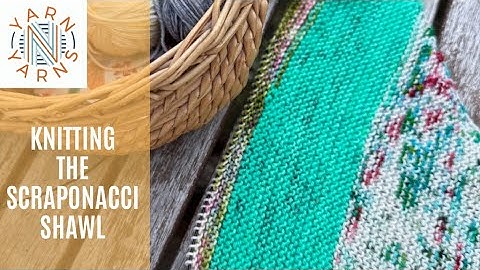 Knitting a Scraponacci shawl: A 12 cast ons making vlog // KNITTING  #ynyscrapmal2025