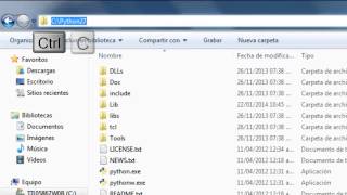 Solución 2016 Python no se reconoce como un comando interno o externo, programa o archivo por lotes