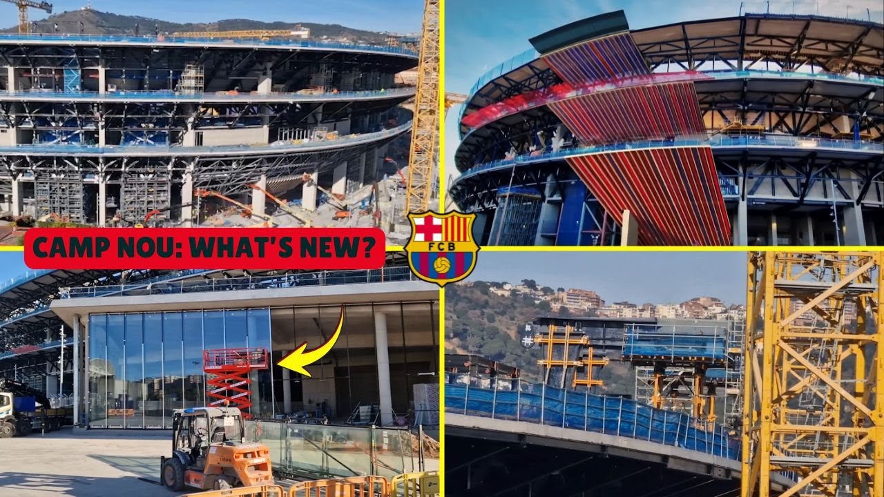 Camp Nou Renovation Update 2026 | Latest Construction Progress, Façade & Roof Works
