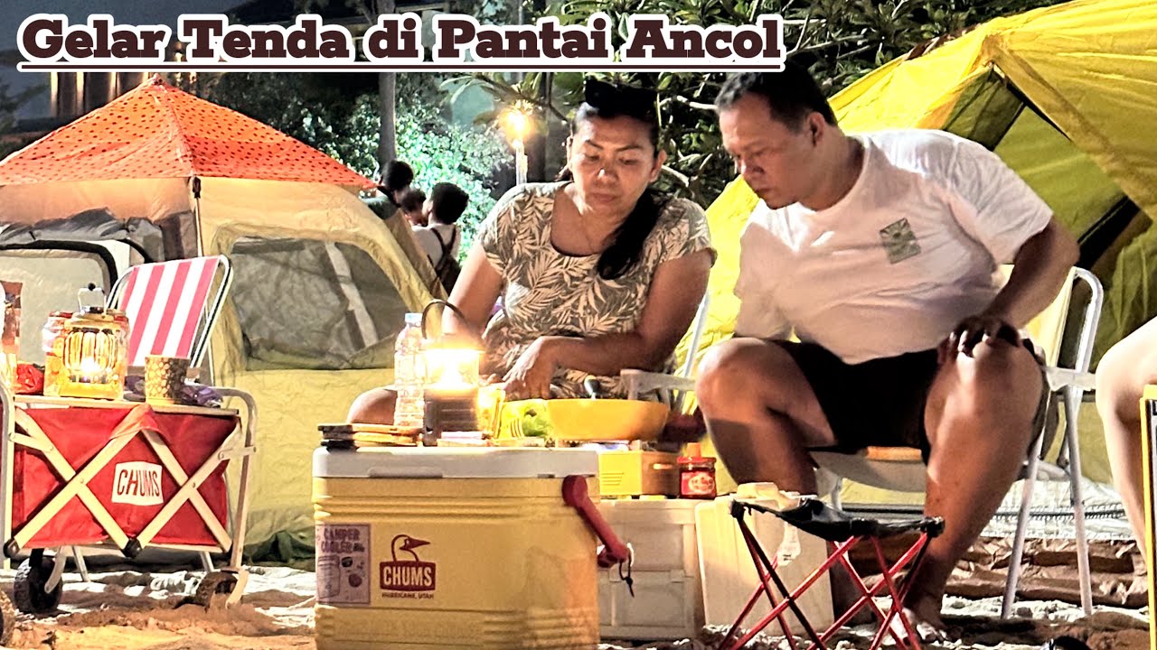Gelar Tenda di Pantai Ancol ⁉️ emang nya boleh 🤔